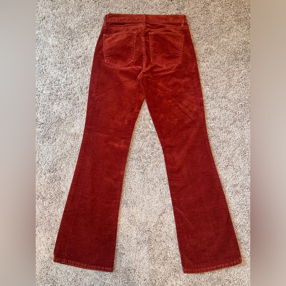 GAP Red/Burnt Red Corduroy Bootcut Jeans Size 25 Petite - Picture 4 of 7